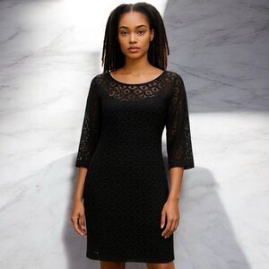 LAUNDRY BY SHELLI SEGAL LACE DRESS Size 12